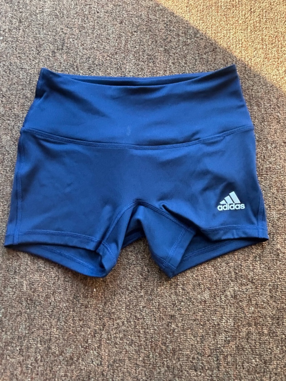 adidas Women’s Navy Blue Athletic Stretch Shorts